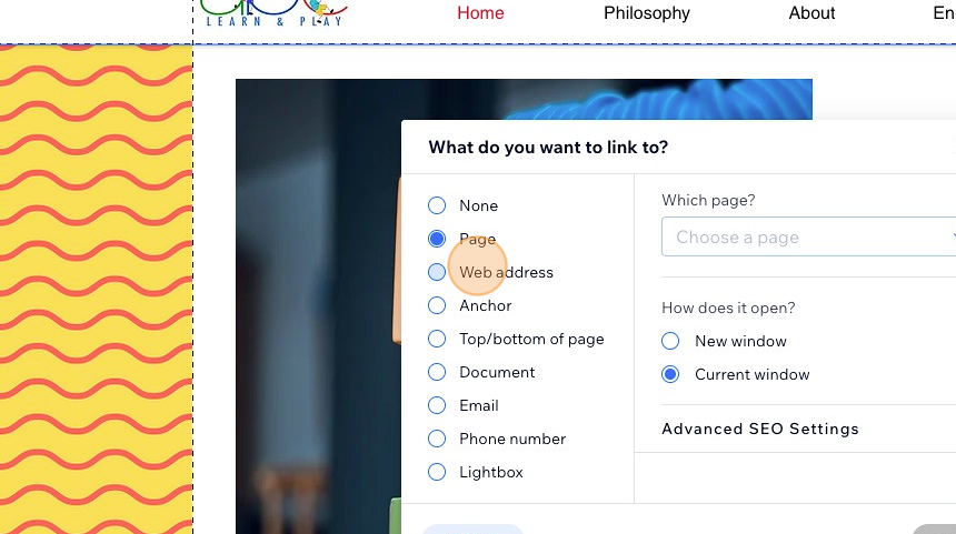 Add a _Book a Tour_ Button to a Wix Website - Step 9