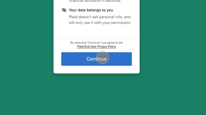 Adding a new bank account to a business profile - Step 4